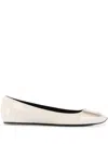 Roger Vivier Trompette Bellerine Patent-leather Ballet Flats In Purple