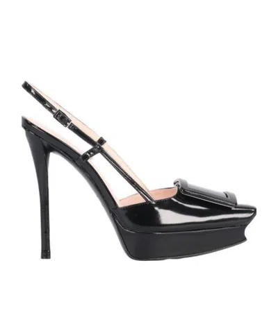 Roger Vivier Stilet-heeled Sandals In Black