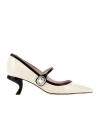 Roger Vivier Virgule Babies 55 Patent Leather Mary Jane Shoes In Black, Gray White
