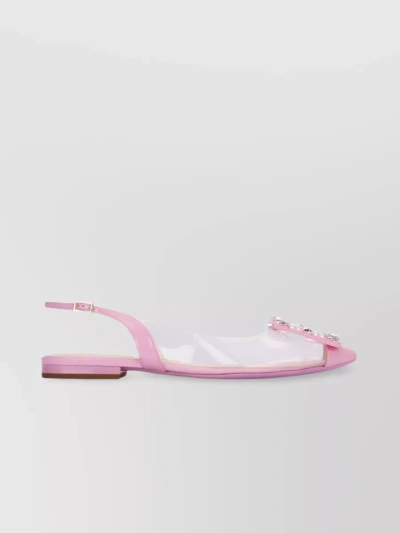 Roger Vivier Gommettine Slingback Ballerinas In Pink