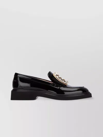 ROGER VIVIER STRASS BUC LOAFER 25 WITH EMBELLISHED BUCKLE