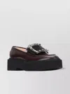 Roger Vivier Viv Rangers High Strass Loafer In Brown