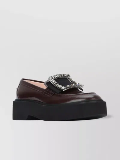 Roger Vivier Strass Buckle Platform Loafer