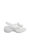 Roger Vivier White Technical Fabric And Leather Sandals For Women From Ss24 Collection In White