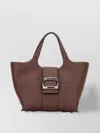 Roger Vivier Structured Shoulder Bag With Top Handle And Buckle Detail