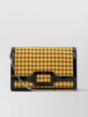 Roger Vivier Structured Tweed Shoulder Bag In Yellow
