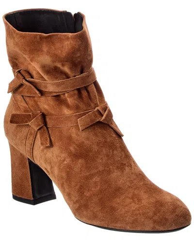 Roger Vivier Suede Boot In Brown