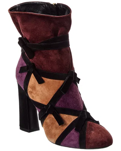 Roger Vivier Suede Boot In Multi
