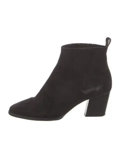 Pre-owned Roger Vivier Suede Boots In Black