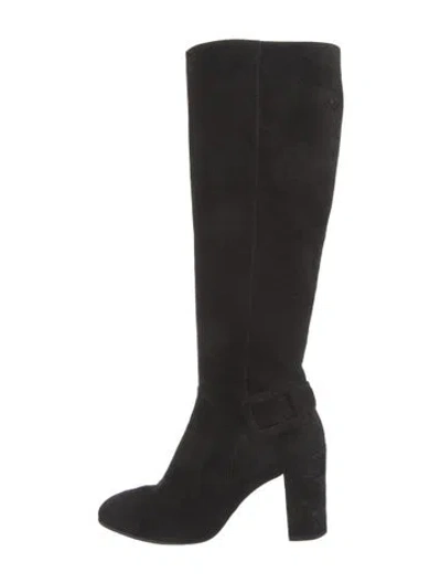 Pre-owned Roger Vivier Suede Boots In Black