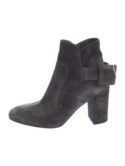 Pre-owned Roger Vivier Suede Boots In Blue