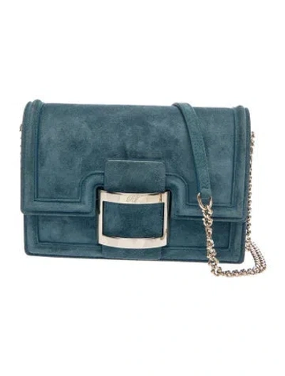 Pre-owned Roger Vivier Suede Clutch In Multi