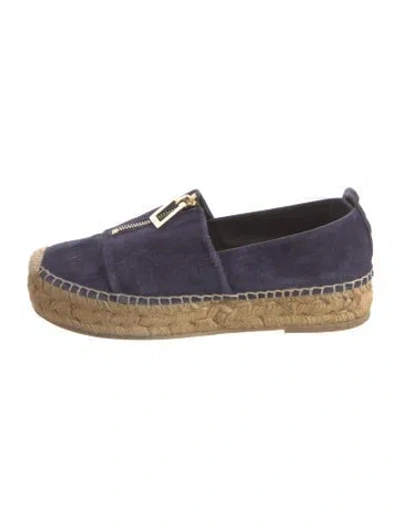 Pre-owned Roger Vivier Suede Espadrilles In Blue