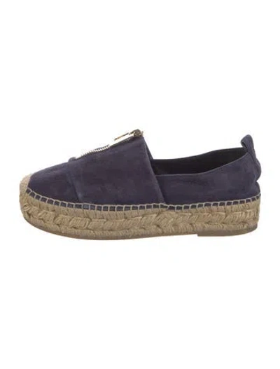 Pre-owned Roger Vivier Suede Espadrilles In Blue