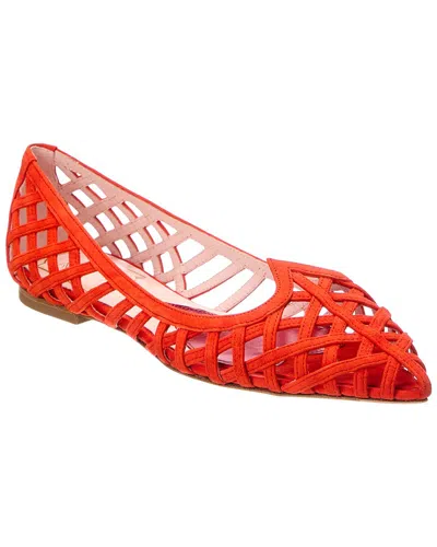 Roger Vivier Suede Flat In Multi