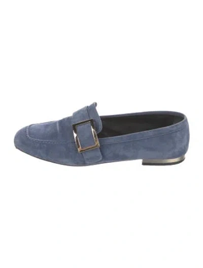 Pre-owned Roger Vivier Suede Loafers In Blue