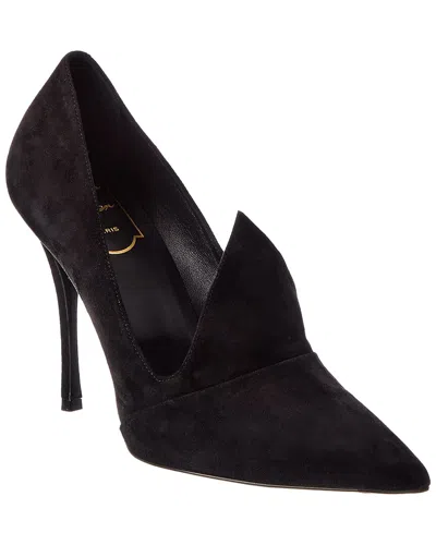 Roger Vivier Suede Pump In Animal Print