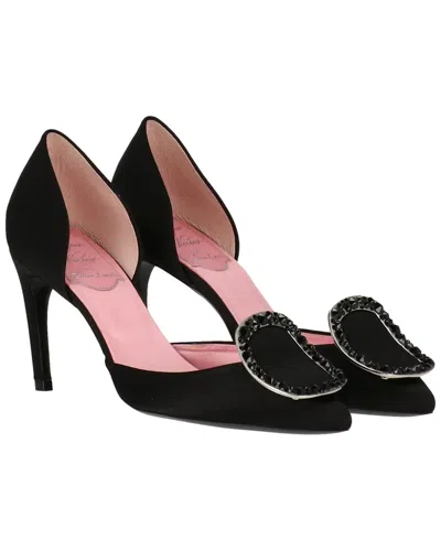 Roger Vivier Suede Pump In Pink