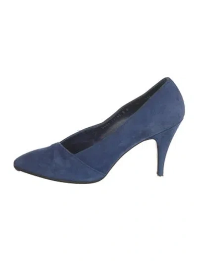 Pre-owned Roger Vivier Suede Pumps In Blue