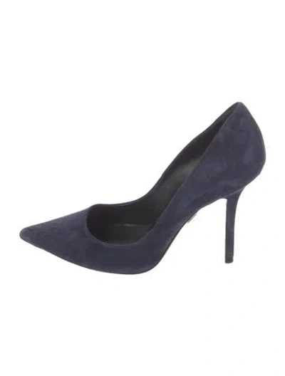 Pre-owned Roger Vivier Suede Pumps In Blue