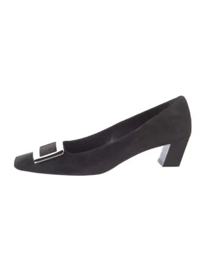 Pre-owned Roger Vivier Suede Pumps In Blue
