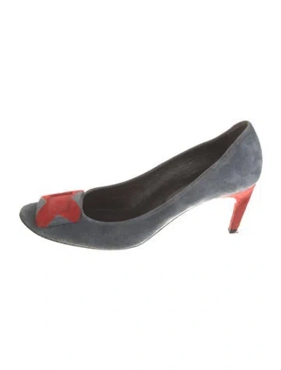 Pre-owned Roger Vivier Suede Pumps In Blue