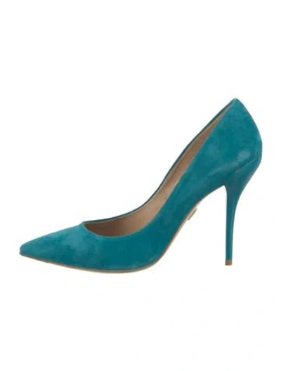Pre-owned Roger Vivier Suede Pumps In Green