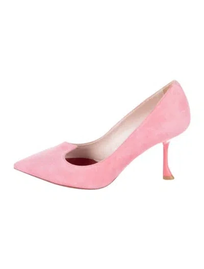 Pre-owned Roger Vivier Suede Pumps In Pink