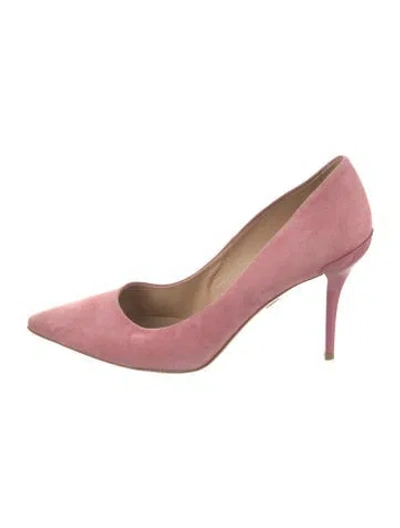 Pre-owned Roger Vivier Suede Pumps In Pink