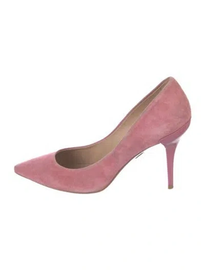 Pre-owned Roger Vivier Suede Pumps In Pink