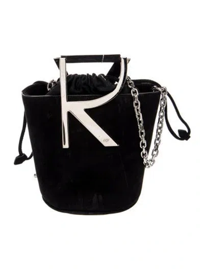 Pre-owned Roger Vivier Suede Rv Mini Bag In Blue