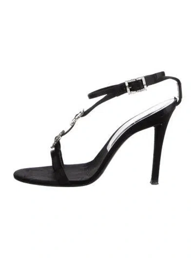 Pre-owned Roger Vivier Suede Sandals In Black