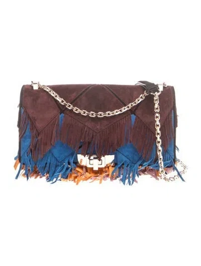 Pre-owned Roger Vivier Suede Shoulder Bag In Multi