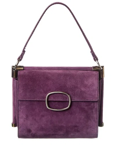 Roger Vivier Suede Shoulder Bag In Purple