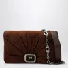 Roger Vivier Suede Viv' Choc Shoulder Bag