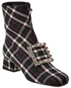 Roger Vivier Tartan Bootie In Multi