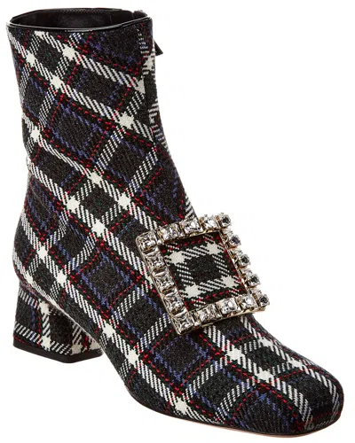 Roger Vivier Tartan Bootie In Multi