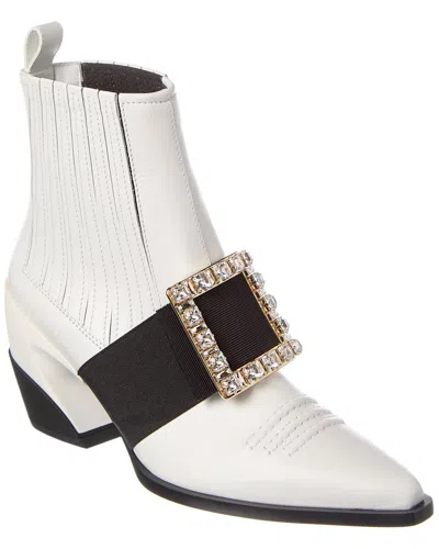 Roger Vivier Ankle Boots In White
