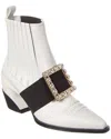 Roger Vivier Ankle Boots In White