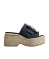 Roger Vivier Thick Sole Slippers In Multicolor