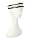 Roger Vivier Thin Satin Headband In Black