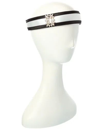 Roger Vivier Thin Satin Headband In Red