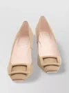 Roger Vivier Tobacco Suede Trompette Heel Pumps
