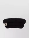 Roger Vivier Top Curve Embellished Hat In Black