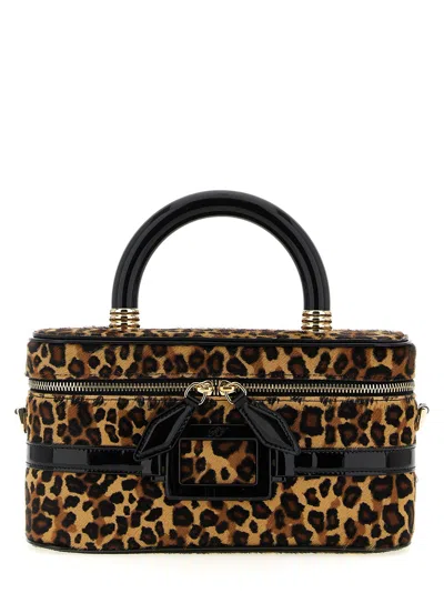 Roger Vivier Top Handle Bag In Leopard