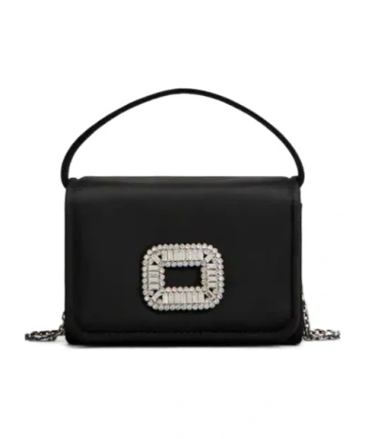 Roger Vivier Top-handle Shoulder Bag In Black