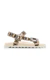 Roger Vivier Trekky Viv Ribbon Sandas In Multi