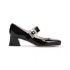 Roger Vivier Très Vivier 45 Crystal-embellished Patent-leather Mary Jane Pumps In Black