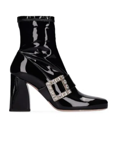 Roger Vivier Très Vivier Ankle Boots In Black