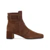 Roger Vivier Très Vivier Ankle Boots In Brown Suede